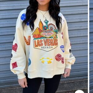 Las Vegas Sequin Sweatshirt